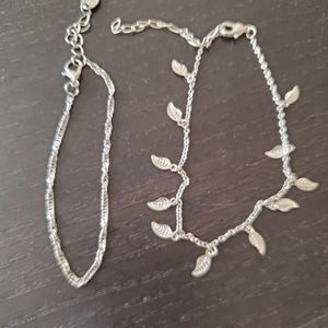2 chain bracelets